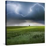 Thunderstorm Cell Over the Alb Plateau-Franz Schumacher-Photographic Print