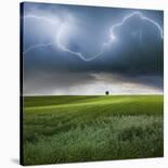 Thunderstorm Cell Over the Alb Plateau-Franz Schumacher-Framed Photographic Print