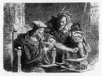 Faust Making His Contract with Mephistophiles-Franz Sinn-Art Print