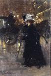 An Evening Stroll-Franz Skarbina-Giclee Print