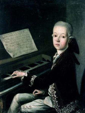 Portrait of Carl Graf Firmian at the Piano, Formerly Thought to be Mozart (1756-91)