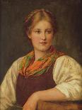 A Bavarian Peasant Girl-Franz Von Defregger-Framed Giclee Print