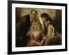 Franz Von Lenbach with Wife and Daughters-Franz Von Lenbach-Framed Giclee Print