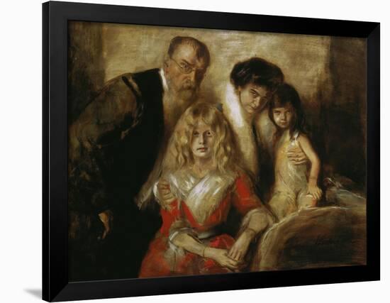 Franz Von Lenbach with Wife and Daughters-Franz Von Lenbach-Framed Giclee Print