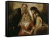 Franz Von Lenbach with Wife and Daughters-Franz Von Lenbach-Framed Stretched Canvas