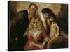 Franz Von Lenbach with Wife and Daughters-Franz Von Lenbach-Stretched Canvas