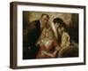 Franz Von Lenbach with Wife and Daughters-Franz Von Lenbach-Framed Giclee Print