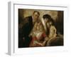 Franz Von Lenbach with Wife and Daughters-Franz Von Lenbach-Framed Giclee Print