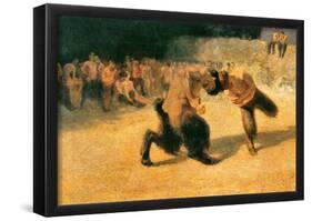 Franz von Stuck Fighting Faune 1 Art Print Poster-null-Framed Poster