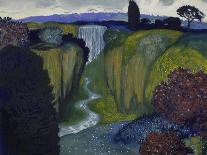 Landscape with Waterfall. 1896-Franz von Stuck-Giclee Print