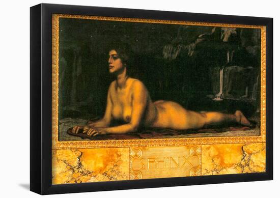 Franz von Stuck Sphinx Art Print Poster-null-Framed Poster