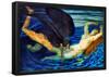 Franz von Stuck Wind and Wave Art Print Poster-null-Framed Poster