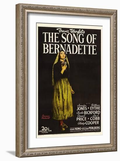 Franz Werfel's the Song of Bernadette, 1943, "The Song of Bernadette" Directed by Henry King-null-Framed Giclee Print