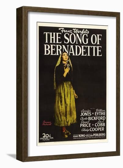 Franz Werfel's the Song of Bernadette, 1943, "The Song of Bernadette" Directed by Henry King-null-Framed Giclee Print