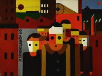 Die Arbeitsmaenner - The Workmen. Oil on canvas.-Franz Wilhelm Seiwert-Giclee Print