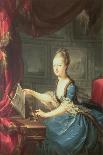 Archduchess Marie Antoinette Habsburg-Lothringen (1755-93) at the Spinnet-Franz Xaver Wagenschon-Stretched Canvas