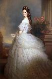 The Impress Eugenie (1826-1920) in 1855, 19Th Century (Oil on Canvas)-Franz Xaver Winterhalter-Framed Giclee Print