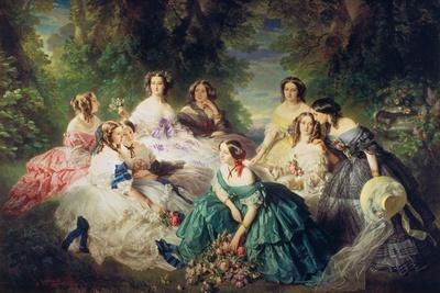 Empress Eugenie (1826-1920) Surrounded by Her Ladies-In-Waiting, 1855