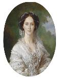 Elisabeth (Sissi), Empress of Austria in 1865 (Oil on Canvas)-Franz Xaver Winterhalter-Giclee Print