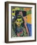 Franzi in Front of a Carved Chair-Ernst Ludwig Kirchner-Framed Giclee Print