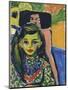 Franzi in Front of a Carved Chair-Ernst Ludwig Kirchner-Mounted Giclee Print