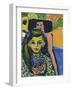 Franzi in Front of a Carved Chair-Ernst Ludwig Kirchner-Framed Giclee Print