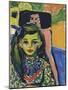 Franzi in Front of a Carved Chair-Ernst Ludwig Kirchner-Mounted Giclee Print