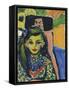 Franzi in Front of a Carved Chair-Ernst Ludwig Kirchner-Framed Stretched Canvas