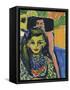 Franzi in Front of a Carved Chair-Ernst Ludwig Kirchner-Framed Stretched Canvas