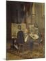 Franzl, Hansl and Friedl Painting at the Easel, 1892 (Painting)-Franz Von Defregger-Mounted Giclee Print