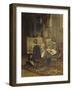 Franzl, Hansl and Friedl Painting at the Easel, 1892 (Painting)-Franz Von Defregger-Framed Giclee Print