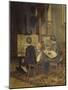 Franzl, Hansl and Friedl Painting at the Easel, 1892 (Painting)-Franz Von Defregger-Mounted Giclee Print