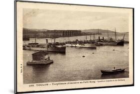 Französische Kriegsschiffe, Toulon, Torpilleurs-null-Mounted Giclee Print