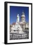 Franzoesischer Dom (French Cathedral), Schiller memorial, Gendarmenmarkt, Mitte, Berlin, Germany, E-Markus Lange-Framed Photographic Print