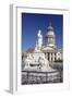 Franzoesischer Dom (French Cathedral), Schiller memorial, Gendarmenmarkt, Mitte, Berlin, Germany, E-Markus Lange-Framed Photographic Print