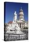 Franzoesischer Dom (French Cathedral), Schiller memorial, Gendarmenmarkt, Mitte, Berlin, Germany, E-Markus Lange-Stretched Canvas