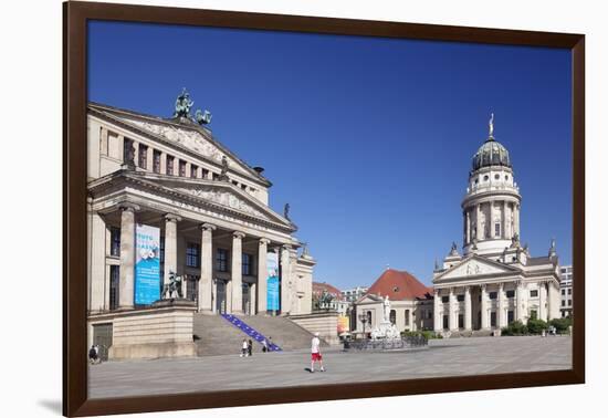 Franzoesischer Dom (French Cathedral), Schiller memorial, Konzerthaus (concert hall), Gendarmenmark-Markus Lange-Framed Photographic Print