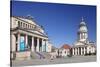 Franzoesischer Dom (French Cathedral), Schiller memorial, Konzerthaus (concert hall), Gendarmenmark-Markus Lange-Stretched Canvas