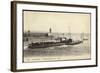 Französisches Kriegsschiff Im Hafen, Segelboot-null-Framed Giclee Print