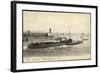 Französisches Kriegsschiff Im Hafen, Segelboot-null-Framed Giclee Print