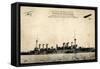 Französisches Kriegsschiff Waldeck Rousseau-null-Framed Stretched Canvas