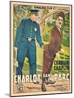Französisches Werbeplakat für Charlie Chaplins vierten Film 'In The Park' (1915)-null-Mounted Giclee Print