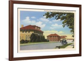 Fraternity Row, LSU, Baton Rouge-null-Framed Art Print