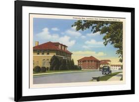 Fraternity Row, LSU, Baton Rouge-null-Framed Art Print