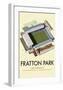 Fratton Park - Dave Thompson Contemporary Travel Print-Dave Thompson-Framed Giclee Print