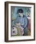 Frau Des Kuenstlers (Studie Zu Einem Portraet), 1912-Auguste Macke-Framed Giclee Print