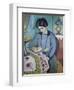 Frau Des Kuenstlers (Studie Zu Einem Portraet), 1912-Auguste Macke-Framed Giclee Print