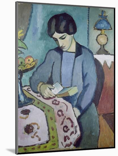 Frau Des Kuenstlers (Studie Zu Einem Portraet), 1912-Auguste Macke-Mounted Giclee Print