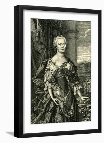 Frau Gottsched-Johann Martin Bernigeroth-Framed Giclee Print