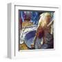 Frau in der Bedewanne-Edgar Degas-Framed Art Print